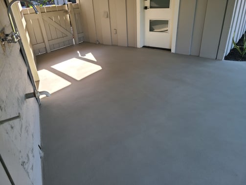 repaired concrete with Newcrete