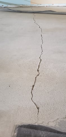 Cracking garage floor