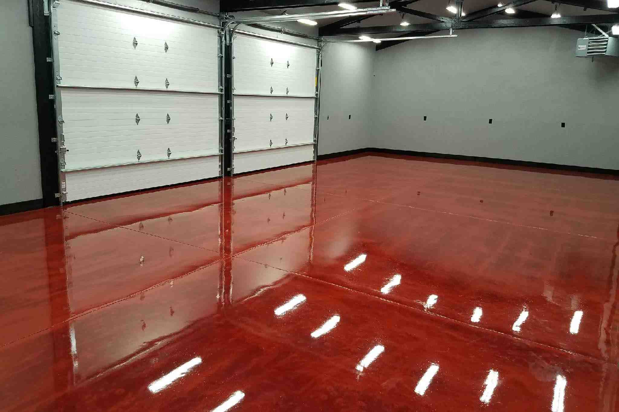 Epoxy coated concrete floor - concrete coat